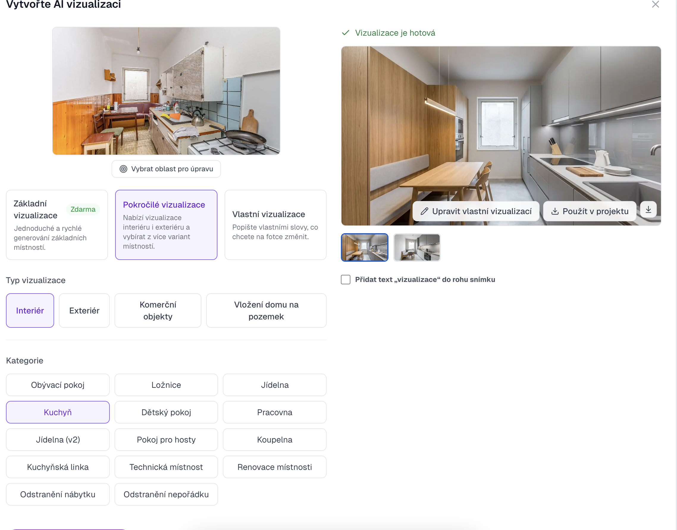 AI vizualizace - screenshot 1